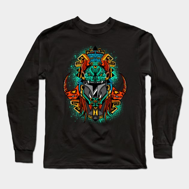 Aztec Hunter Long Sleeve T-Shirt by GeryArts